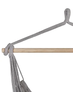 Nojatuolit<Beliani Riipputuoli Puuvilla Vaaleanharmaa Bonea