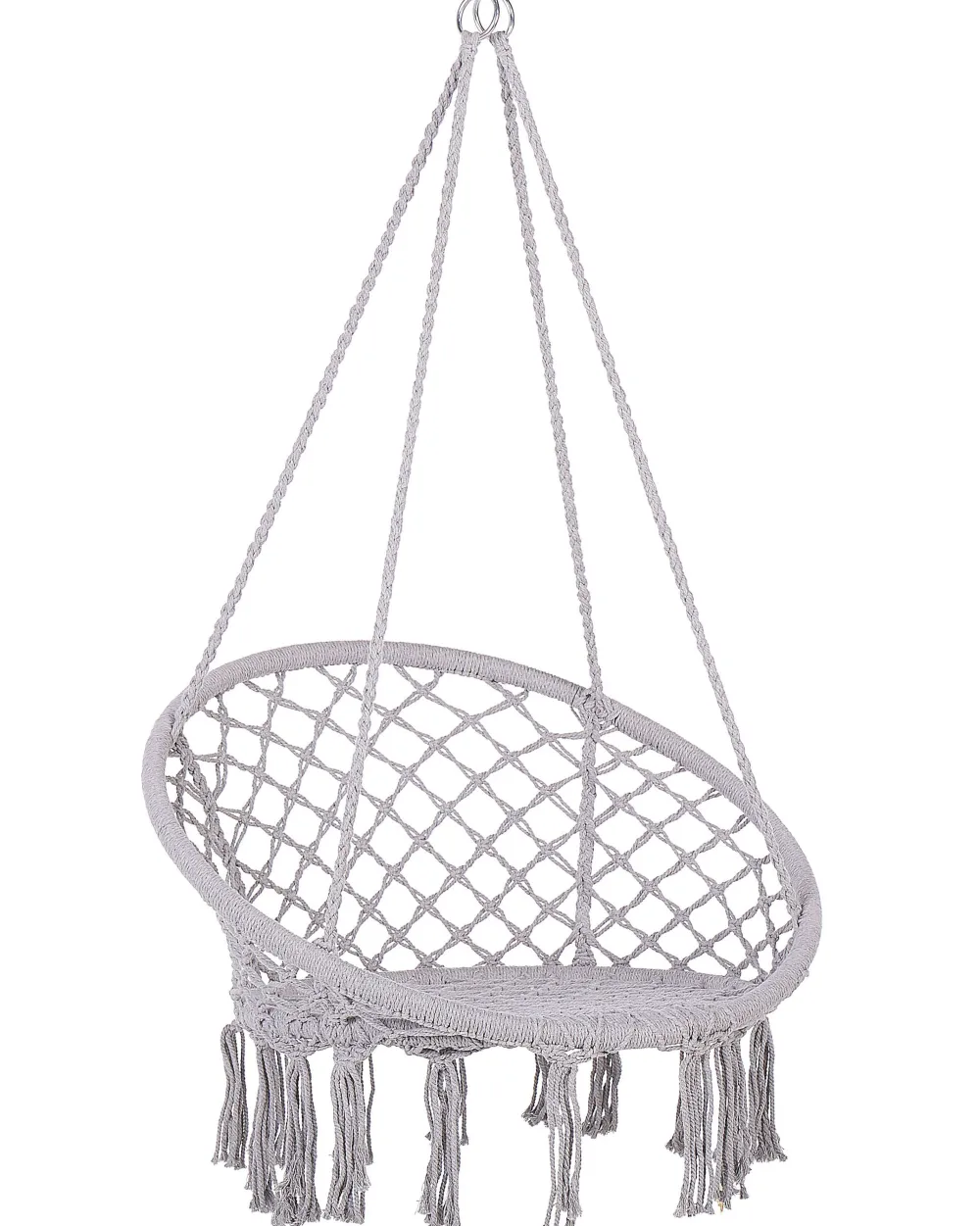 Clearance Beliani Riipputuoli Puuvilla Vaaleanharmaa Gabella