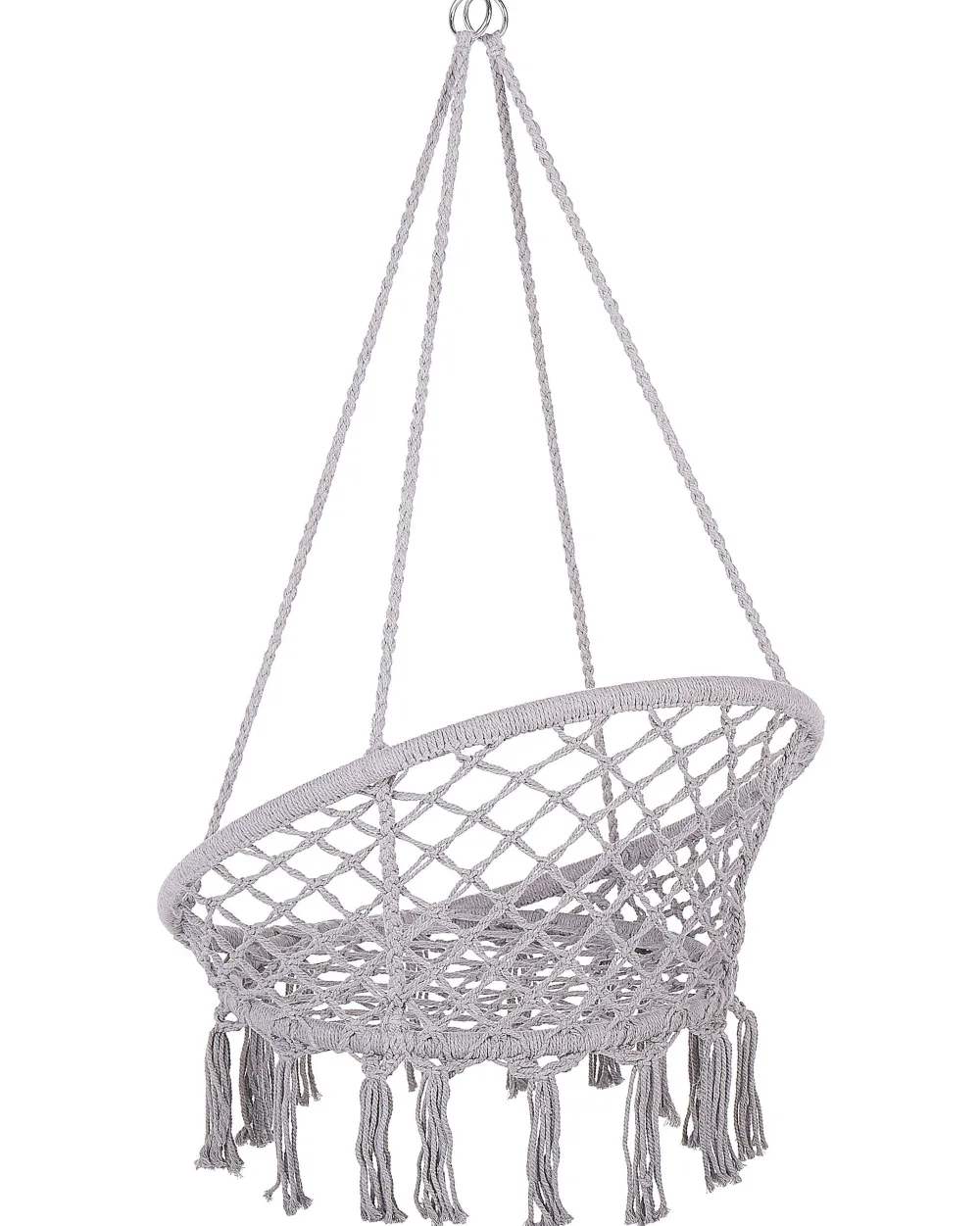 Clearance Beliani Riipputuoli Puuvilla Vaaleanharmaa Gabella