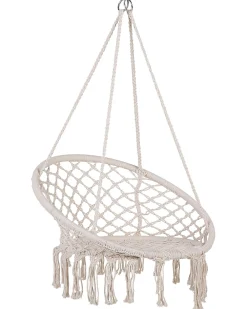 Nojatuolit<Beliani Riipputuoli Puuvilla Valkoinen Gabella