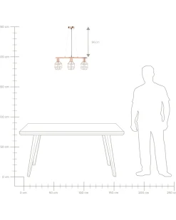 Valaisimet<Beliani Riippuvalaisin 3 Polttimoa Metalli Kupari Orne