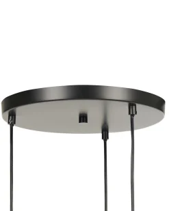 Sale Beliani Riippuvalaisin 3 Polttimoa Lasi Harmaa Sherry