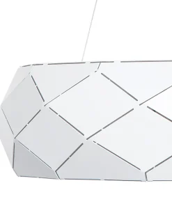 Cheap Beliani Riippuvalaisin 3 Polttimoa Metalli Valkoinen Cesano