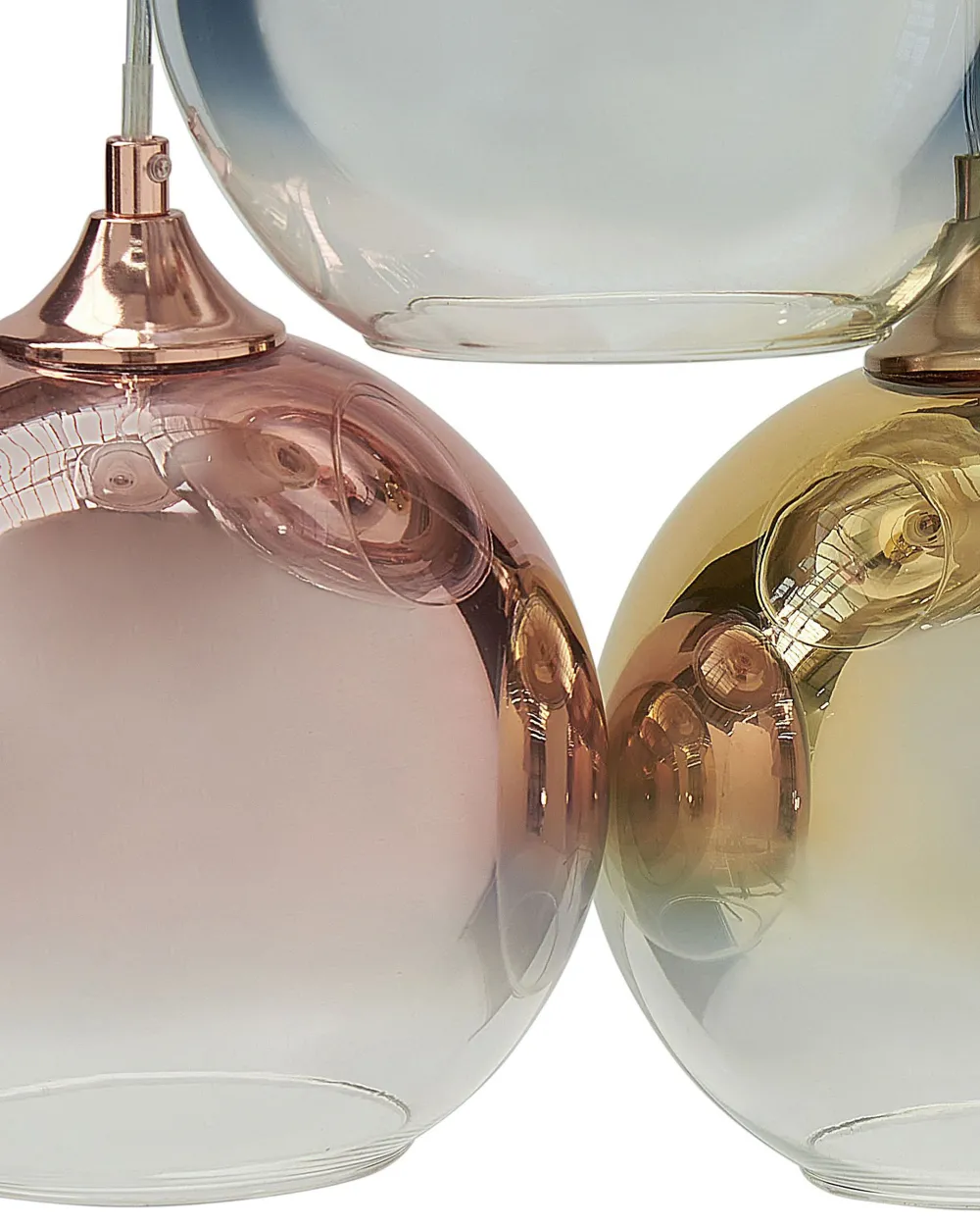 Best Sale Beliani Riippuvalaisin 6 Polttimoa Lasi Monivarinen Tooma