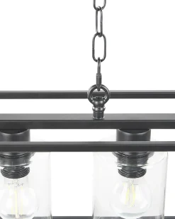 Clearance Beliani Riippuvalaisin 3 Polttimoa Rauta Musta Muger