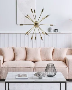 Valaisimet<Beliani Riippuvalaisin 18 Polttimoa Rauta Kulta Maguse