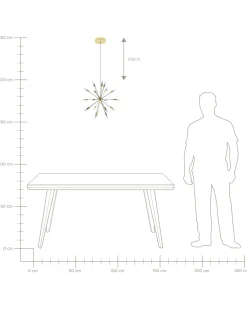 Valaisimet<Beliani Riippuvalaisin 18 Polttimoa Rauta Kulta Maguse
