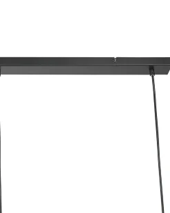 Fashion Beliani Riippuvalaisin 3 Polttimoa Metalli Musta Harena