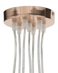 Cheap Beliani Riippuvalaisin 7 Polttimoa Metalli Kupari Olza