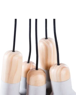 Fashion Beliani Riippuvalaisin 5 Polttimoa Betoni Vaaleanharmaa Apure