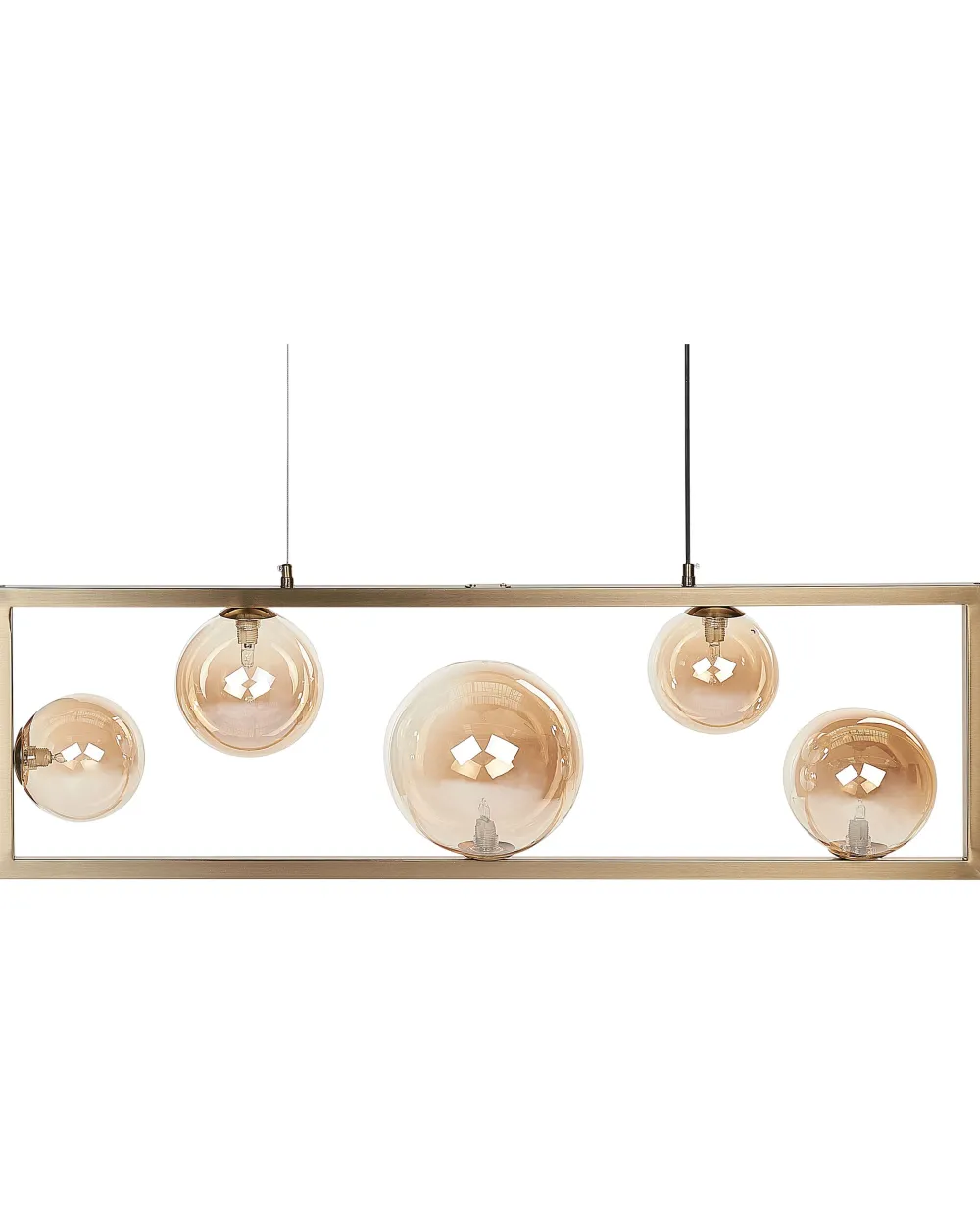 Sale Beliani Riippuvalaisin 5 Polttimoa Rauta Messinki Geehi