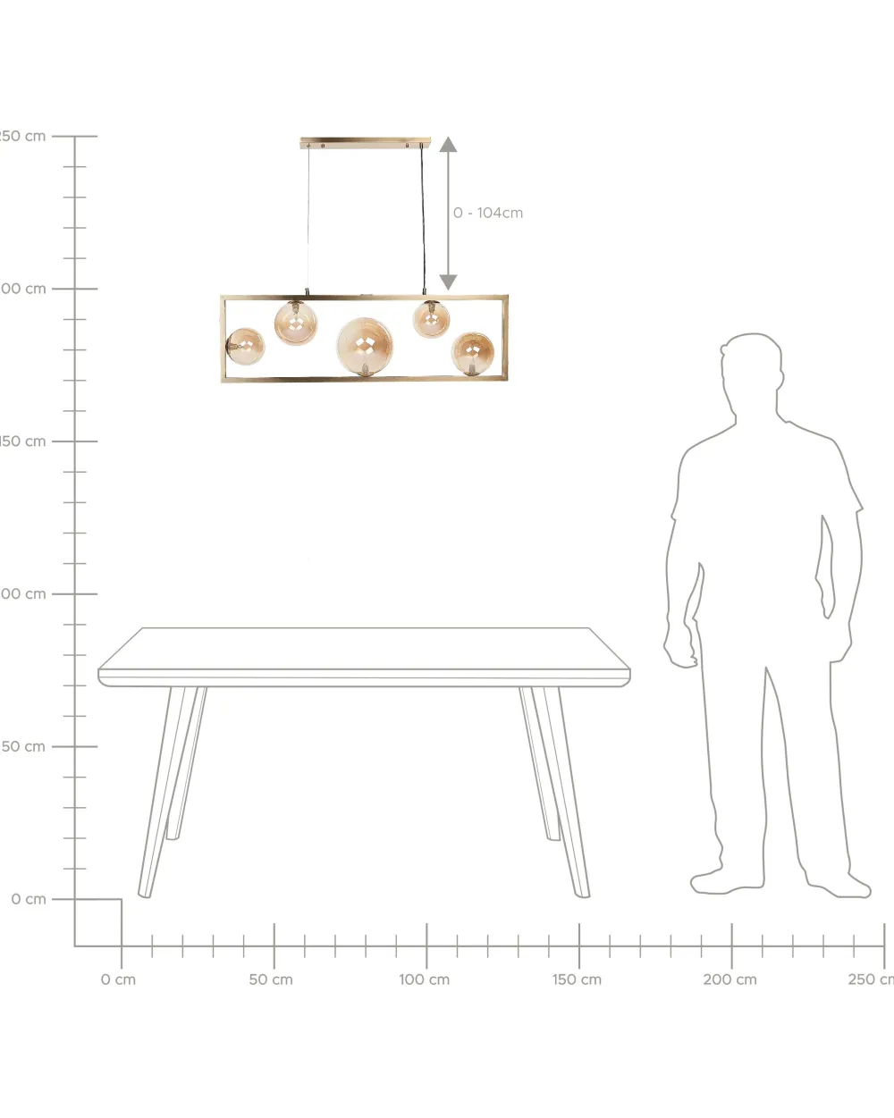 Sale Beliani Riippuvalaisin 5 Polttimoa Rauta Messinki Geehi