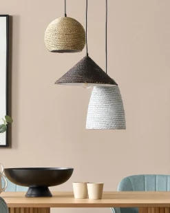 Sale Beliani Riippuvalaisin 3 Polttimoa Olki Monivarinen Endrick