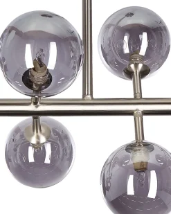 Shop Beliani Riippuvalaisin 10 Polttimoa Teras Hopea Ramis