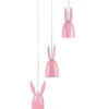 Best Beliani Riippuvalaisin 3 Polttimoa Rauta Vaaleanpunainen Rabbit