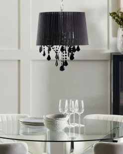 Clearance Beliani Riippuvalaisin 3 Polttimoa Musta Evans