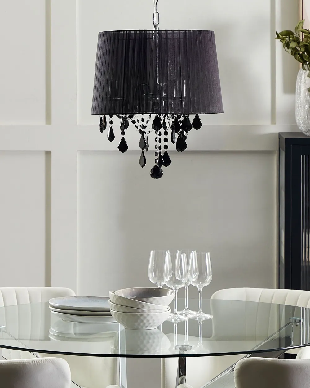 Clearance Beliani Riippuvalaisin 3 Polttimoa Musta Evans