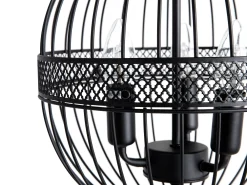 Discount Beliani Riippuvalaisin 3 Polttimoa Rauta Musta Harmen