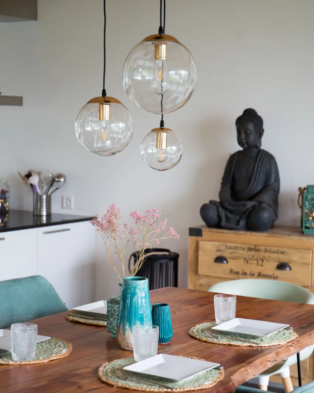 Online Beliani Riippuvalaisin 3 Polttimoa Lasi Kirkas Ladon