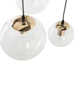 Online Beliani Riippuvalaisin 3 Polttimoa Lasi Kirkas Ladon