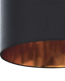 Cheap Beliani Riippuvalaisin 2 Polttimoa Kangas Musta Fucino