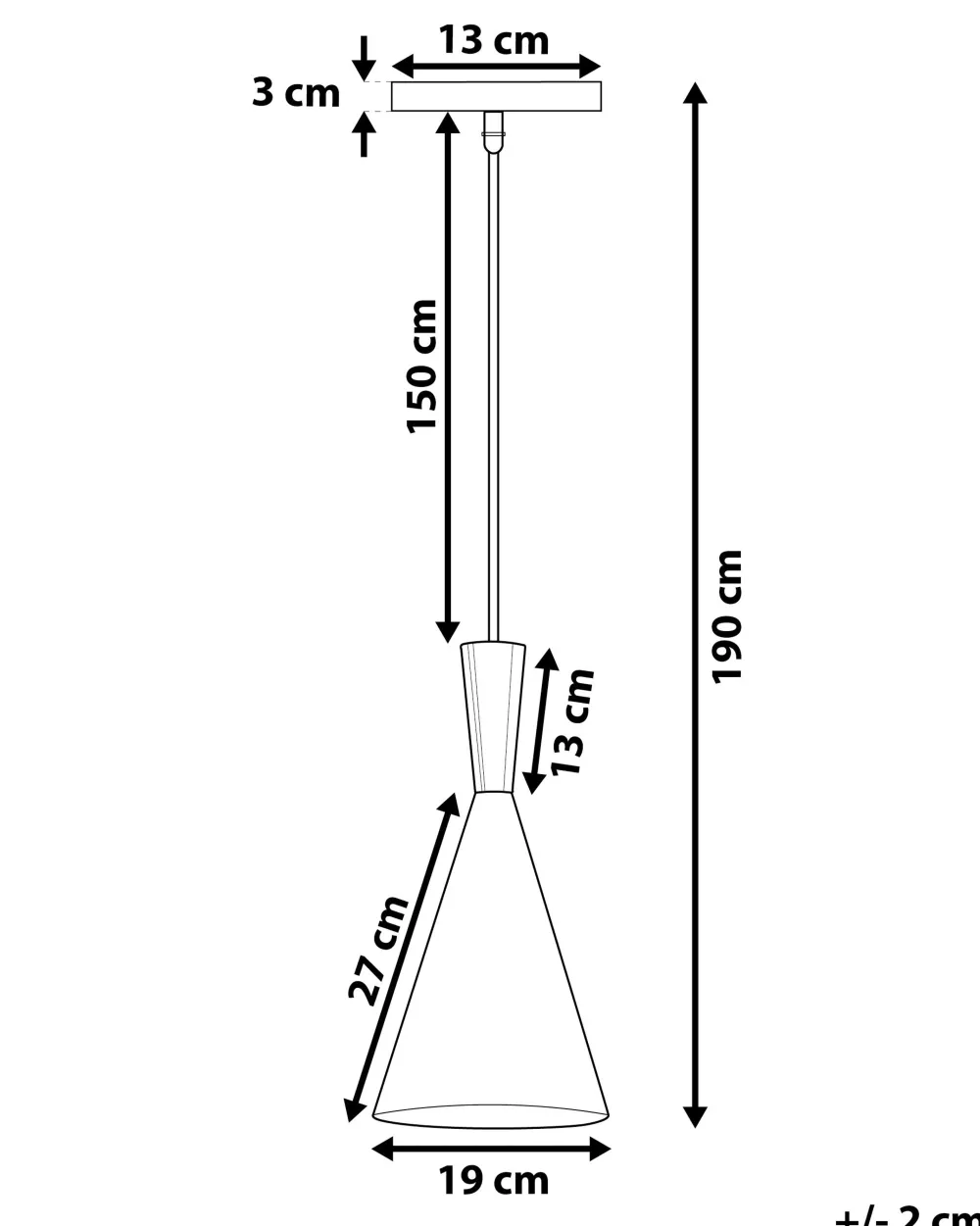 Online Beliani Riippuvalaisin Alumiini Harmaa/Kupari Tagus