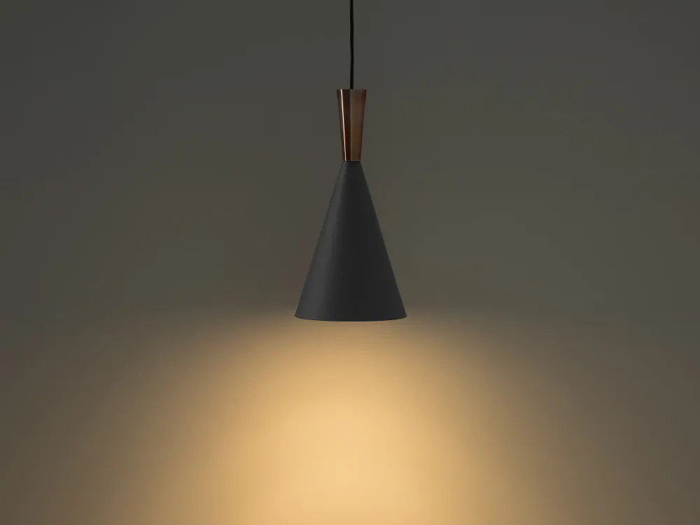 Online Beliani Riippuvalaisin Alumiini Harmaa/Kupari Tagus