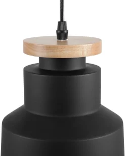 Shop Beliani Riippuvalaisin Alumiini Musta Neva