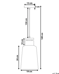Shop Beliani Riippuvalaisin Alumiini Musta Neva