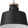 Valaisimet<Beliani Riippuvalaisin Alumiini Musta Danube