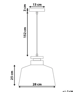 Valaisimet<Beliani Riippuvalaisin Alumiini Musta Danube