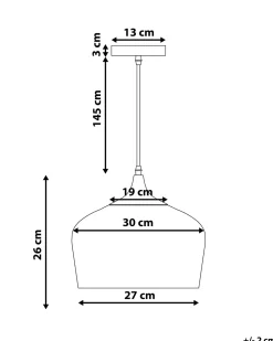 Best Beliani Riippuvalaisin Alumiini Musta Angara