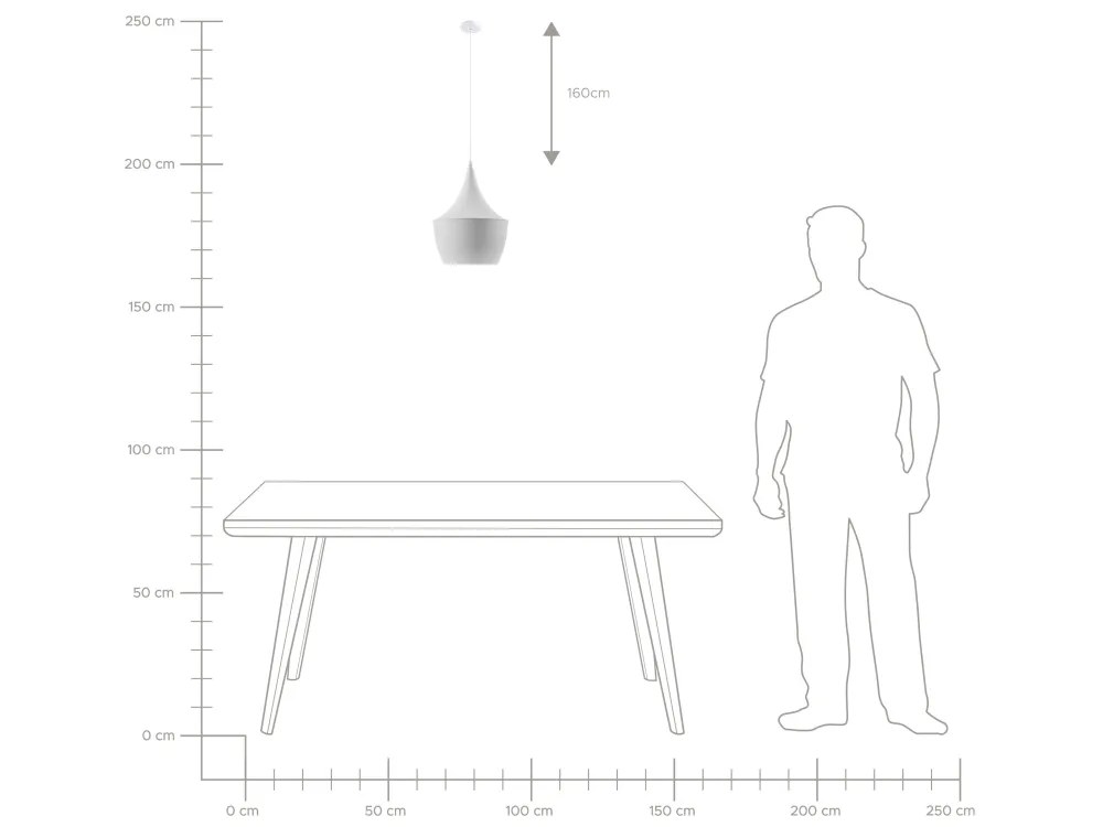 Online Beliani Riippuvalaisin Alumiini Valkoinen Fraser