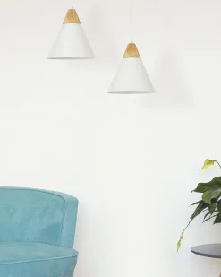 New Beliani Riippuvalaisin Alumiini Valkoinen Albano