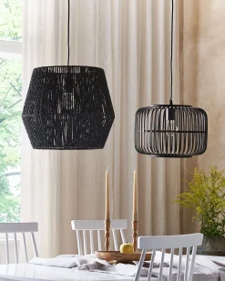 Sale Beliani Riippuvalaisin Bambu Musta Macheke