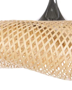 Valaisimet<Beliani Riippuvalaisin Bambu Pieni Vaalea Puu Boyne