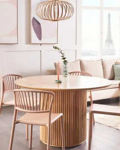 Fashion Beliani Riippuvalaisin Bambu Vaalea Puu Havel