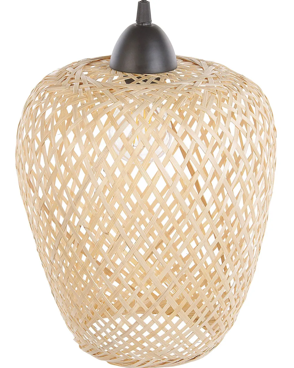 Sale Beliani Riippuvalaisin Bambu Vaalea Puu Bomu