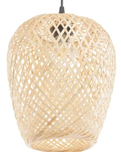 Sale Beliani Riippuvalaisin Bambu Vaalea Puu Bomu