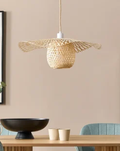 Best Sale Beliani Riippuvalaisin Bambu Vaalea Puu Bonito