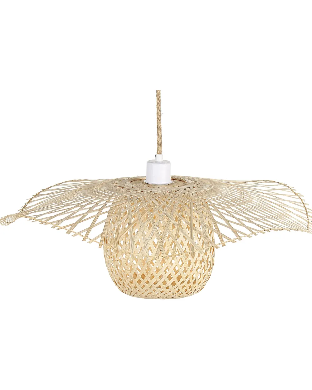 Best Sale Beliani Riippuvalaisin Bambu Vaalea Puu Bonito