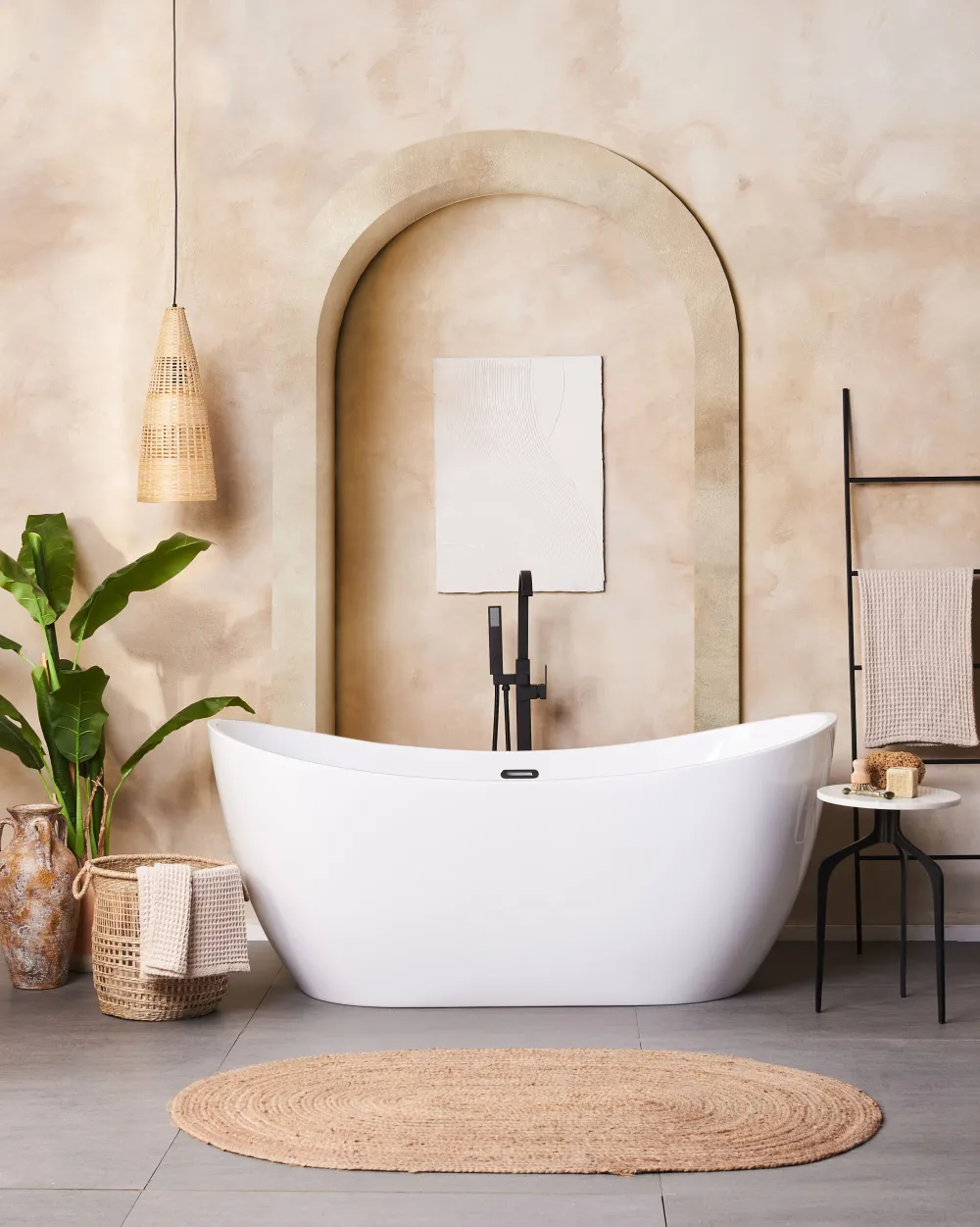 Valaisimet<Beliani Riippuvalaisin Bambu Vaalea Puu Suam