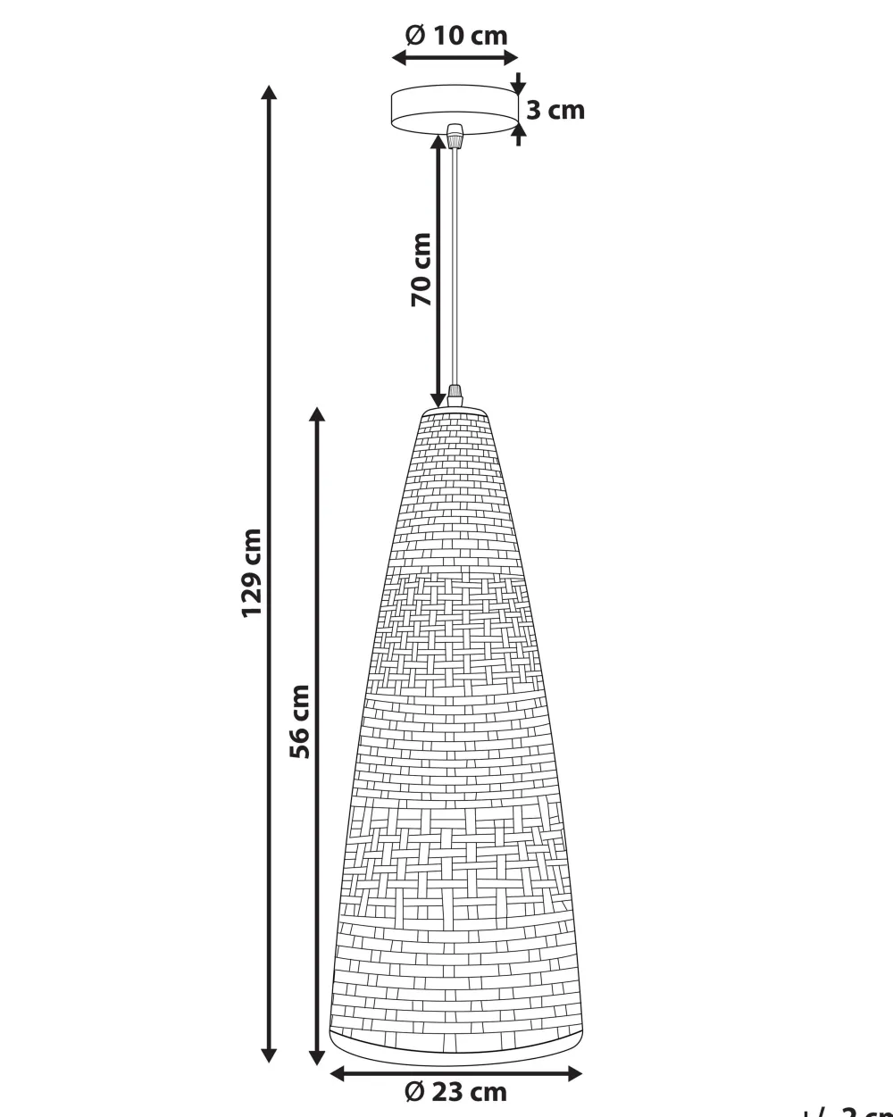 Valaisimet<Beliani Riippuvalaisin Bambu Vaalea Puu Suam