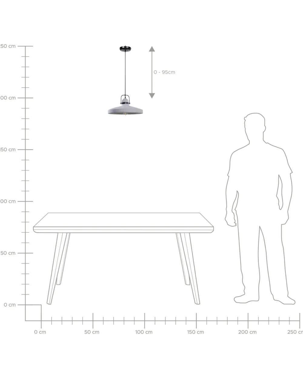 Best Beliani Riippuvalaisin Betoni Vaaleanharmaa Noatak