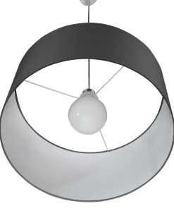 Valaisimet<Beliani Riippuvalaisin Kangas Musta Elbe