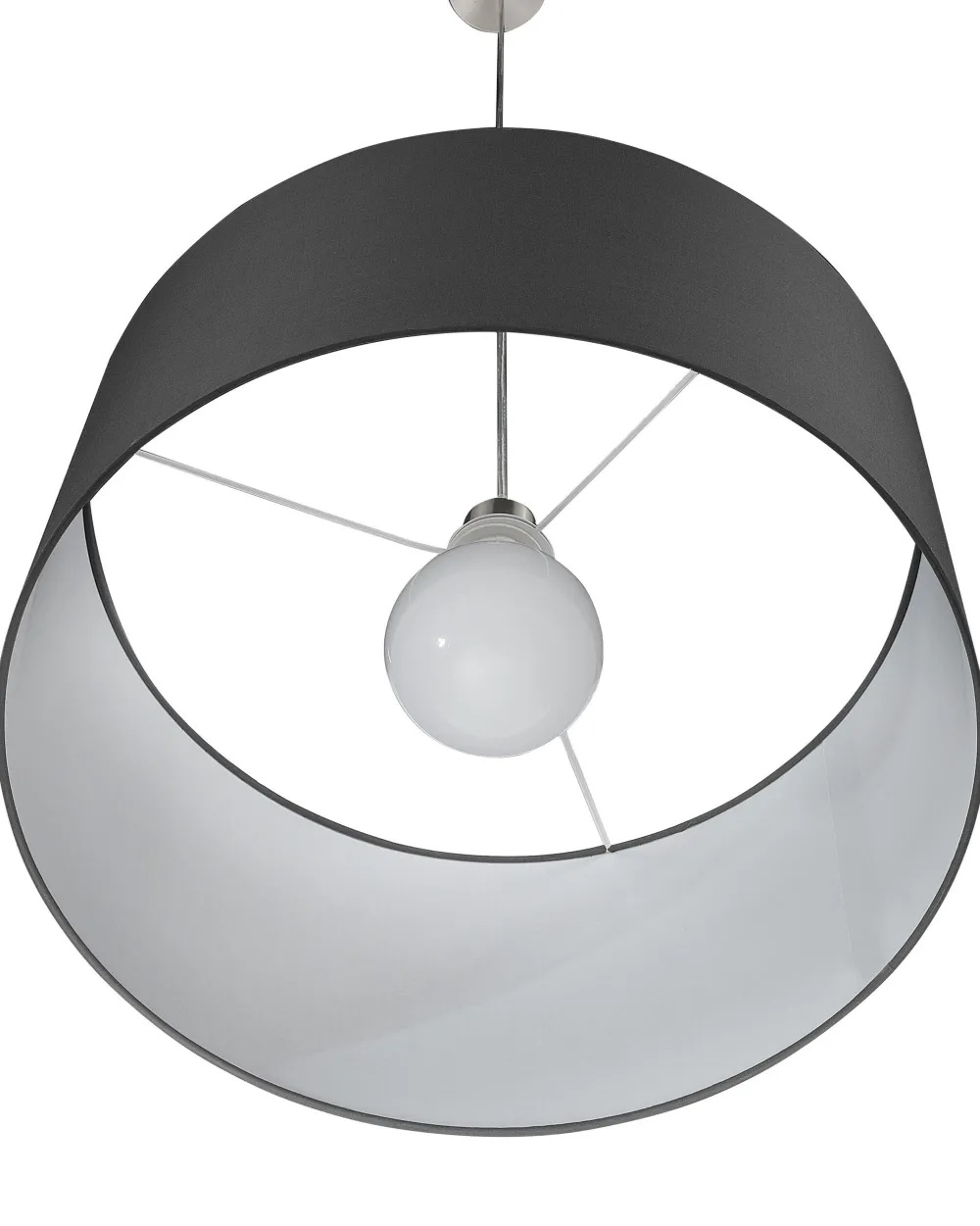 Valaisimet<Beliani Riippuvalaisin Kangas Musta Elbe