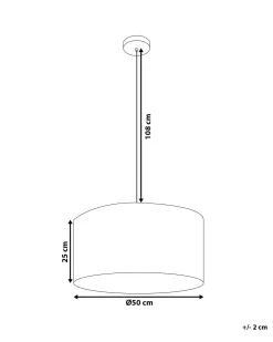 Flash Sale Beliani Riippuvalaisin Kangas Ruskea Elbe