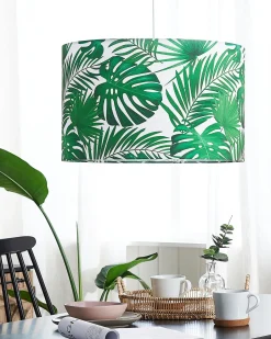 Lastenhuone<Beliani Riippuvalaisin Kangas Valkoinen/Vihrea Kells