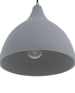 Valaisimet<Beliani Riippuvalaisin Kipsi Vaaleanharmaa Lambro