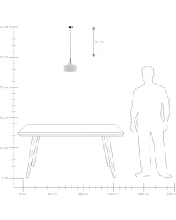 Best Sale Beliani Riippuvalaisin Kipsi Valkoinen Burano
